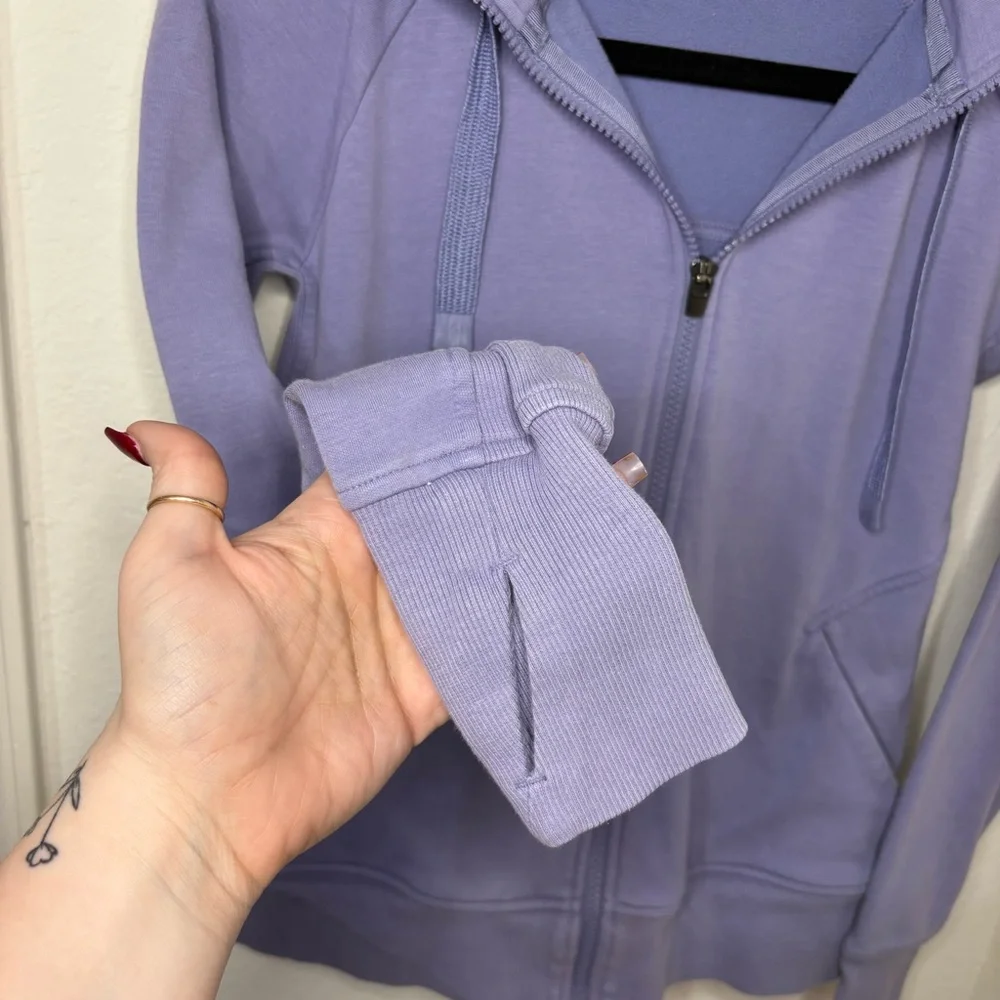 Athleta Lavender Zip-Up Hoodie size XS - Picture 2 of 11